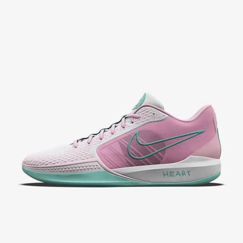 Sporty Pink Basketball Shoes With Abzorb Midsole, Pink Synthetic Basketball Shoes With Abzorb Midsole, Sabrina 1 Pink Basketball Shoes, Nike Slip-on Basketball Shoes, Nike Slip-on Synthetic Basketball Shoes, Vb Shoes, Nike Volleyball Shoes, Pink Basketball Shoes, Basketball Shoes Nike