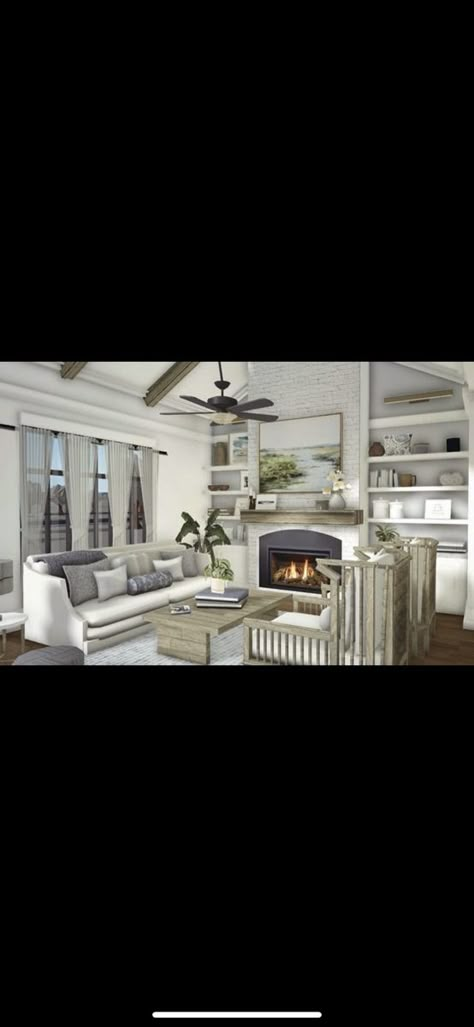 Living Room Realistic Bloxburg, Living Room Bloxburg Coastal, Costal Family House Bloxburg, Coastal Living Room Ideas Bloxburg, Bloxburg Farmhouse Living Room Ideas, Modern Farmhouse Dining Room Bloxburg, Bloxburg Summer Living Room, Beach Theme Bloxburg House, Bloxburg Cape Cod House