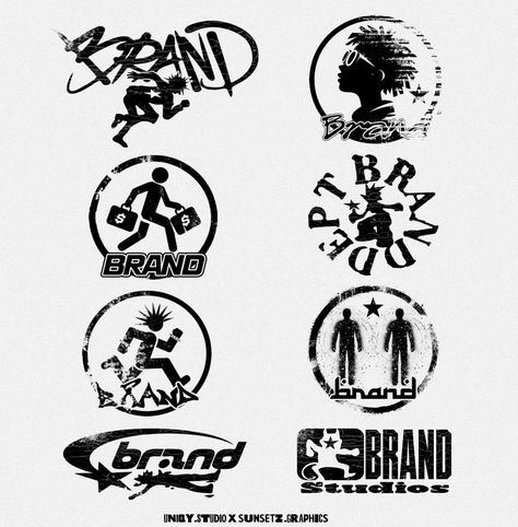 Streetwear Brands Logo Graphic Design, Brand Logo Ideas Graphics, Graphic Streetwear Design, T Design Logo, Logo Clothes Design Ideas, Streetwear Branding Design, Logo Design Clothing Brand, Brand Logos Ideas, Clothing Brand Design Graphics