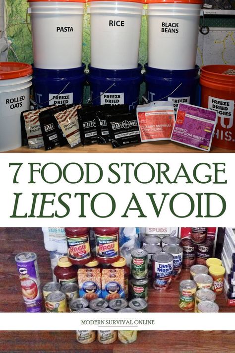 Prepper Ideas Food Storage, Food Storage Preparedness, Bulk Dry Food Storage Ideas, Food Storage Tips And Tricks, Prepper Storage Room, Food Storage Small Spaces, Hidden Food Storage, Off Grid Food Storage, Building Food Storage