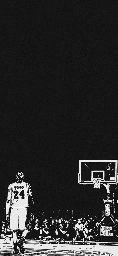 Nba Phone Wallpaper, Black Wallpaper Basketball, Dark Basketball Wallpaper, Nba Lockscreen, Kobe Bryant Wallpaper Aesthetic, Basketball Lockscreen, Basketball Player Aesthetic, Nba Wallpapers Aesthetic, Basketball Wallpaper Aesthetic