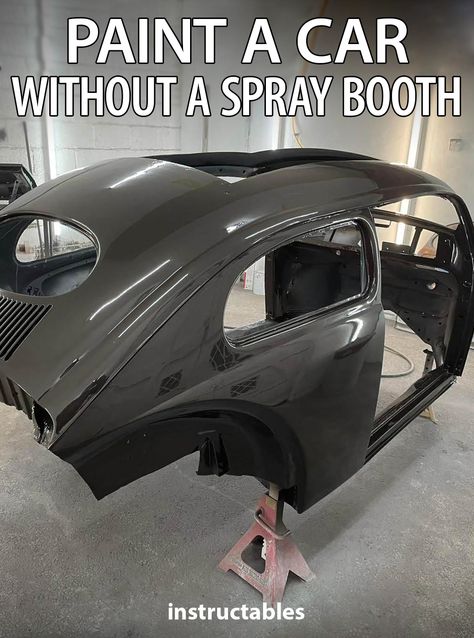 Car Paint Booth Garage, How To Paint A Car, Car Paint Diy, Cool Car Paint Jobs, Spray Booth Diy, Automotive Paint Booths, Car Upholstery Repair, Car Restoration Diy, Car Fabrication