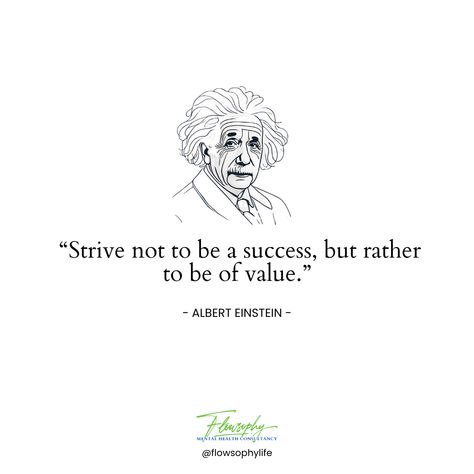 "Strive not to be a success, but rather to be of value." - Albert Einstein 🌟  In a world that often equates success with achievement, remember the power of making a positive impact. Focus on adding value to the lives of others and the world around you. 🌍✨  How can you add value to someone's life today? Share your ideas or experiences in the comments!  #Inspiration #AlbertEinstein #ValueOverSuccess #PositiveImpact #Mindfulness #PersonalGrowth #Leadership #Wisdom #QuotesToLiveBy #SelfImprovement Einstein Quotes Inspiration, Personal Business Ideas, Albert Einstein Quotes, Einstein Quotes, Personal Business, The Lives Of Others, Albert Einstein, In A World, How Can