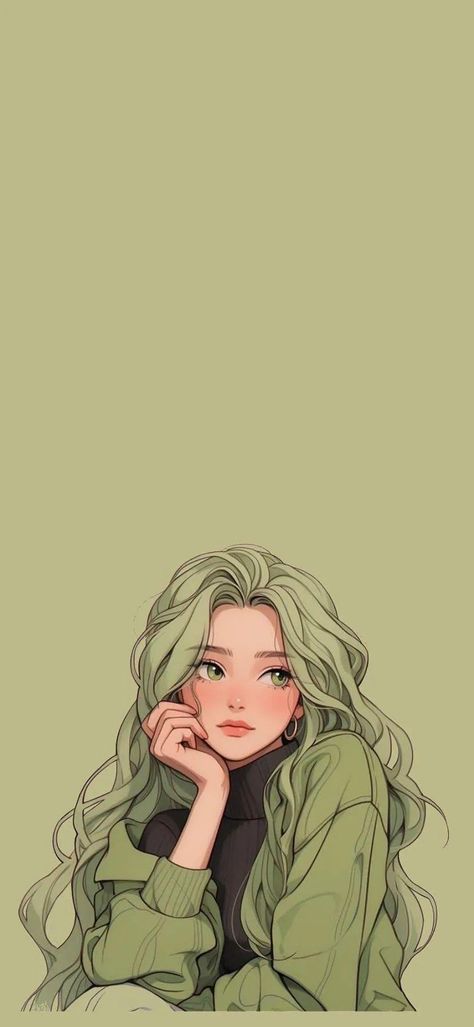 Verde Aesthetic, Cute Mobile Wallpapers, Cocoppa Wallpaper, Best Winter Outfits, Girly Art Illustrations, Cute Cartoon Drawings, Flowers Wallpaper, Ibis Paint, Simple Wallpapers