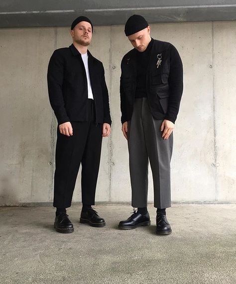 Berlin Fashion Men, Black Loafers Outfit, Full Black Outfit, Menswear Streetwear, Techno Outfit, Streetstyle Photography, Revival Clothing, Black Outfit Men, Modern Womens Fashion