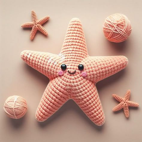 Free Amigurumi Starfish Crochet Pattern Sea Animal Amigurumi Free Pattern, Crochet Beach Amigurumi, Amigurumi Starfish Free Pattern, Crochet Sea Star, Crochet Star Fish Pattern Free, Starfish Crochet Pattern Free, Crochet Starfish Free Pattern, Crochet Baby Mobile Free Pattern, Star Fish Crochet