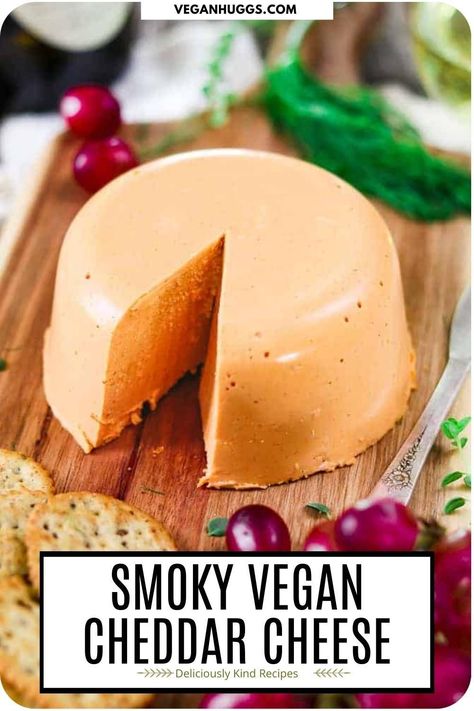 Vegan Cheddar Cheese Recipe, Cozy Food, Cheddar Cheese Recipes, Vegan Appetizer, Vegan Cheddar Cheese, Plant Based Cheese, Vegan Cheese Recipes, Vegan Cheddar, Dairy Free Cheese