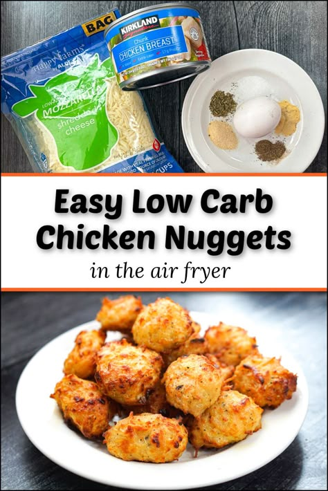 Air Fryer Keto Chicken, Low Carb Chicken Nuggets, Clean Eating Air Fryer, Air Fried Chicken Nuggets, Keto Chicken Nuggets, Air Fryer Chicken Nuggets, Low Carb Air Fryer, Budget Dinner, Air Fryer Keto