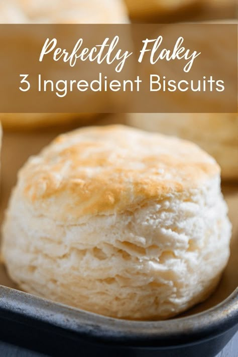 This recipe for easy buttermilk biscuits has just three ingredients and comes out flaky and perfect every time. Video instructions are included. Biscuits Made With Buttermilk, Biscuit Recipe With Yeast, Biscuit Recipe With Butter, Perfect Buttermilk Biscuits, Best Biscuit Recipe Homemade, Small Batch Biscuits Recipe Without Buttermilk, Quick Biscuits Recipe, Self Rising Flour Biscuits Buttermilk, Michael Marmolejo Biscuits