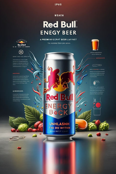 beer can design, beer can mashup art Red Bull Advertising, Energy Drink Poster Design, Energy Drink Poster, Product Design Poster, Product Poster Design, Beer Can Design, Product Graphic Design, Paper Art Sculpture, Product Poster