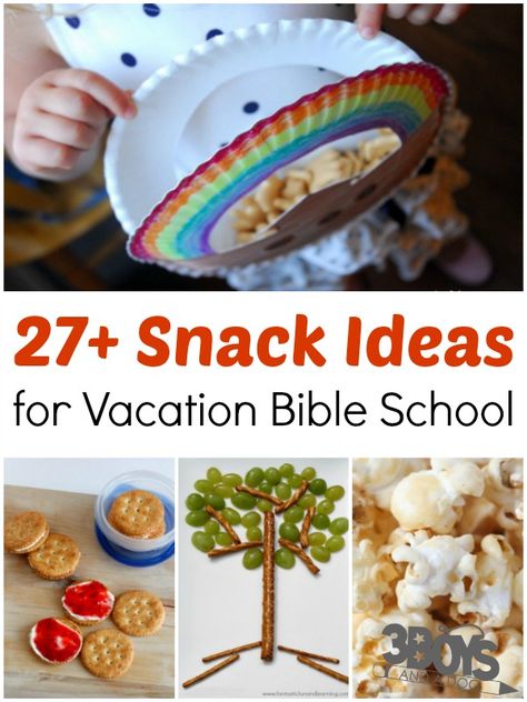 Whether you are planning snacks for hundreds of kids, or sending your own to VBS this Summer, this list of Vacation Bible School Snack Ideas is sure to help you be a hit! Noah's Ark Snack, Vbs Snack Ideas, Bible School Snacks, Sunday School Snacks, School Snack Ideas, Vbs Snacks, Bible Food, Vacation Bible School Craft, Theme Snack