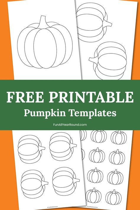 Pumpkin template - Fun All Year Round Small Pumpkin Templates Free Printable, Pumpkin Printables Free, Printable Pumpkin Template, Pumpkin Templates Free Printable, Pumpkin Templates Free, Pumpkin Template Printable, Fall Leaf Template, Pumpkin Templates, Pumpkins Preschool