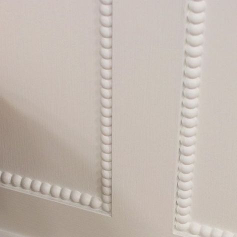 Bobble Panelling, Tongue And Groove Panelling Nursery, Nursery Panel Wall, Panelling Nursery Pink, Bobbin Wall Panelling, Bobbin Trim Panelling, Different Panelling Styles, Bobbin Molding, Bobbin Panelling