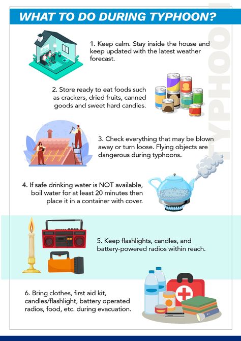 Typhoon Infographic, Pubmat Ideas, Safety Posters, Canvas Learning, Air Pollution, Weather Forecast, First Aid Kit, Survival Tips, Safety Tips