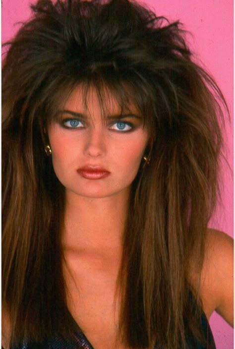 90s Hair Styles, 80s Supermodels, 1980s Makeup And Hair, 80s Big Hair, 80s Rock Fashion, 80’s Hair, 1980s Makeup, 80's Hair, 90s Hair