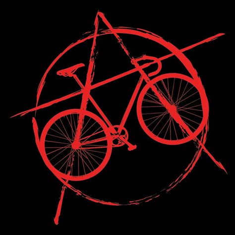 Cycling Tattoo, Bike Logos Design, Bicycle Tattoo, Bike Tattoos, Bike Logo, Red Bike, Bike Illustration, Cycling Design, Bike Poster