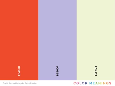 27 Colors That Go With Lavender (Color Palettes) - Color Meanings Lavender Green Orange Color Palette, Lavender Complementary Colors, Lavender And Red Color Palette, Purple Red Color Palette, Lavender Wall Paint, Fast Fashion Campaign, Lavender Colour Palette, Purple And Orange Color Palette, Rug Dye