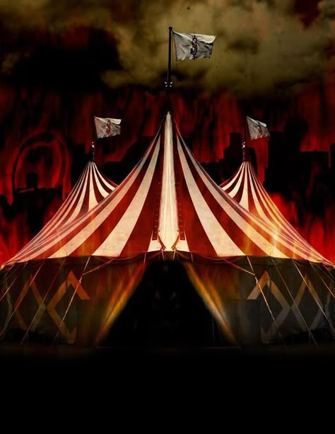 *CIRCUS IS BACK IN TOWN! Peace Lies Havoc, Circus Horror, Scary Circus, Circus Background, Midnight Mayhem, Amo Jones, Creepy Circus, Dark Carnival, Circus Aesthetic