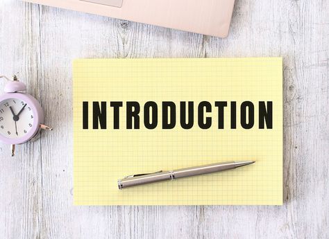 Introduction text written in a notebook ... | Premium Photo #Freepik #photo #marketing-research #marketing-strategy #marketing #research Wooden Work Table, Conclusion Words, Wooden Work, Computer Education, Writing Strategies, A Notebook, Work Table, Premium Photo, Free Photos