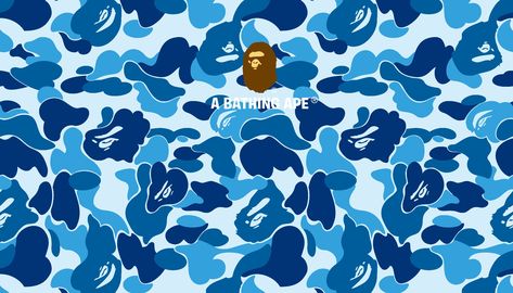 Blue Bape Wallpaper🥶 Bape Camo Wallpaper, Bape Wallpaper, Bape Wallpaper Iphone, Supreme Iphone Wallpaper, Camo Wallpaper, Hypebeast Wallpaper, Green Street, 8k Wallpaper, Trendy Wallpaper