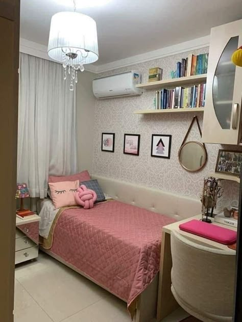 Small Bedroom Inspiration, Bedroom Ideas For Small Rooms Diy, Bedroom Ideas For Small Rooms Cozy, Bedroom Decor For Small Rooms, Small Room Design Bedroom, White Room Decor, Cute Diy Room Decor, Small Room Decor, Pinterest Room Decor