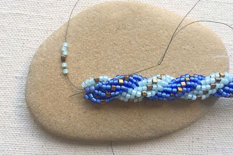 Rope Tutorial, Russian Spiral, Spiral Stitch, Bead Rope, Beaded Necklace Tutorial, Bead Weaving Tutorials, Lisa Yang, Beadwork Tutorial, Beadwork Bracelet