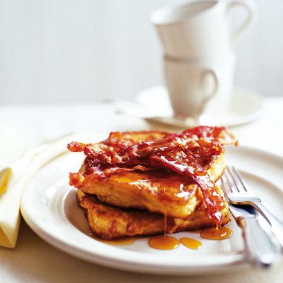 Peanut Butter Syrup Recipe, Butter Syrup Recipe, Delicious French Toast Recipe, Streaky Bacon, Toast Bacon, Caramelized Bacon, Honey Toast, Ultimate Breakfast, Bacon Breakfast