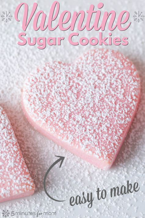 Valentine Sugar Cookie Recipe, Gluten Free Valentines, Cut Sugar, Valentines Recipes, Valentines Day Sugar Cookies, Valentines Treats, Sugar Cookie Recipe Easy, Valentine Sugar Cookies, Gluten Free Sugar Cookies