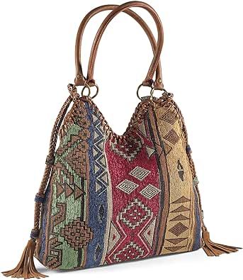 Slouchy Purse, Western Handbags, Slouchy Bag, Western Lifestyle, Southwestern Patterns, Tapestry Bag, Suede Tassel, Leather Handbags Women, Leather Handbags Crossbody