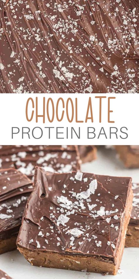 These chocolate protein bars are so delicious and full of protein and healthy fats. Perfect for an on the go snack or a healthier dessert when you are craving something sweet! Chocolate Protein Bars Homemade, Low Carb High Protein Bars, Healthy Special K Bars, G2g Protein Bar Recipe, Easy Protein Bars Homemade, High Protein Low Sugar Snacks, Go Macro Bars, High Protein Bars Homemade, Yogurt Protein Bars