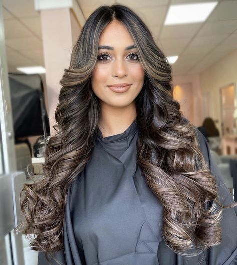 Ball Hairstyles For Long Hair, Basic Curls, Hairstyles For Long Hair Curly, Hairstyle Black Hair, Loose Hairstyle, Big Curls For Long Hair, Long Hair Curls, Balyage Long Hair, Curls For Medium Length Hair