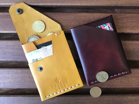 Diy Leather Bags, Leather Wallet Pattern, Minimalist Leather Wallet, Brown Leather Satchel, Laptop Messenger Bags, Diy Vetement, Wallet Pattern, Leather Crafts, Minimalist Wallet