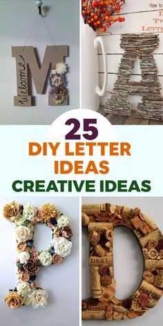 Want to add some cool and creative ideas for art to your home? The 23 Cool DIY Letter Ideas is what you are looking for. Whether you love cool DIY pallet sign Diy Letter Decor Initials, Wooden Letter Decoration Ideas, Creative Ideas For Art, Wooden Letter Painting Ideas, Diy Wall Letters, Diy Letter Decor, Diy Letter Ideas, Letter Decoration Ideas, Letter Blocks Decor