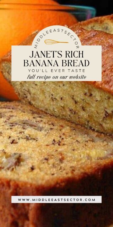 Indulge in the warmth of home-baked goodness with Janet's Rich Banana Bread. This recipe is a treasure trove of flavors, where ripe bananas meet the perfect blend of spices and a touch of Janet's secret ingredient. Elevate your banana bread experience with a slice that's not just moist and flavorful but also a testament to the love and care baked into every bite. Exciting Story: Janet's Rich Banana Bread holds a special place in our hearts, as it's a recipe passed down through generations. Janet, the family matriarch, perfected this banana bread with years of love and a pinch of Janet’s Rich Banana Bread Recipe, Janets Rich Banana Bread, Janet’s Banana Bread, Janet Banana Bread Recipe, Janet Rich Banana Bread, Janet's Rich Banana Bread, 2 Loaves Banana Bread Recipe, Grandma Banana Bread Recipe, Jamaican Rum Raisin Banana Bread