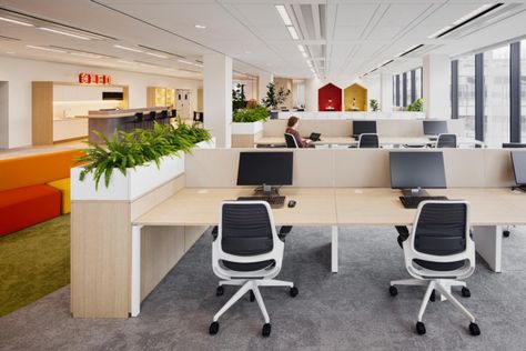 Open Office Workstations Design, Office Workstations Design Interiors, Office Workstations Design, Workstation Office Workspace, Corporate Office Design Workspaces, Open Office Workstations, Call Center Design, Call Center Office, Tranquil Office