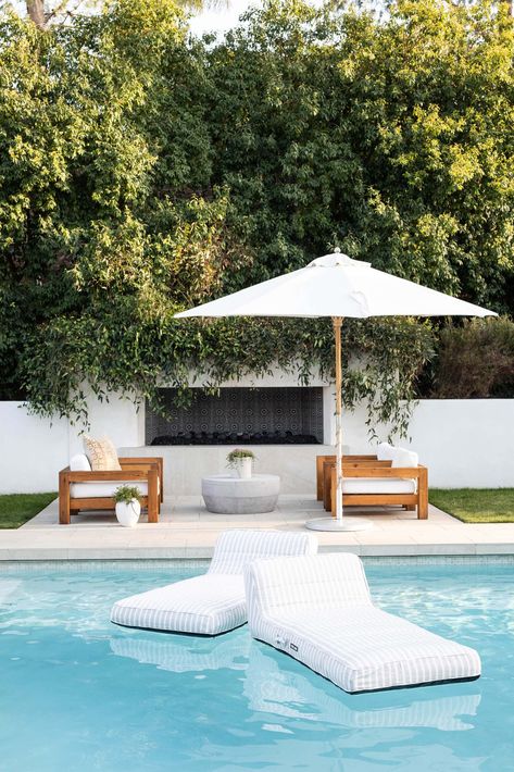 Outdoor pool decor