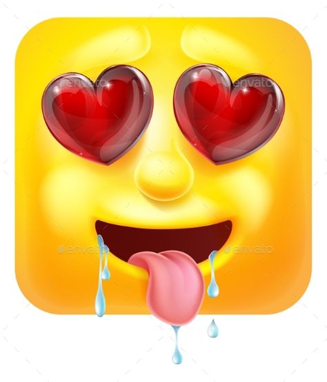 Love or Lust Emoji Emoticon Icon Cartoon Character Excited Emoticon, Animated Smiley Faces, Emoticon Love, Kiss Emoji, Images Emoji, Love Smiley, Emoticons Emojis, Crying Emoji, Emoji Symbols