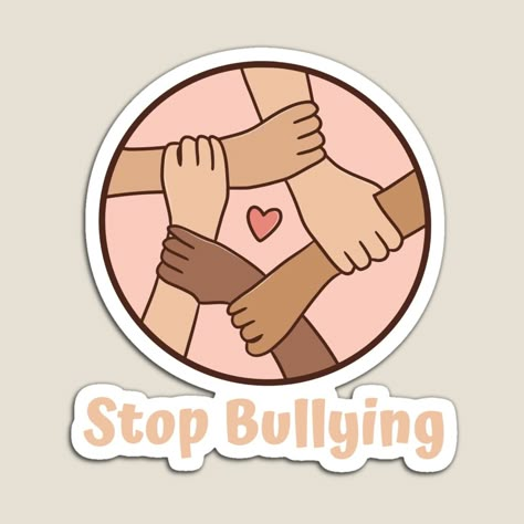 Bully Awareness Poster, Bulling Drawing Ideas, Anti Bully Quotes, Stop Bulling, Unity Day, Awareness Poster, Bullet Journal Mood Tracker Ideas, Bullet Journal Mood, Poster Drawing