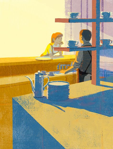 Cafe Trnka on Behance Tatsuro Kiuchi, Cover Illustrations, Japan Illustration, Comics Illustration, Japanese Illustration, Arte Inspo, Japanese Artists, Editorial Illustration, Book Illustration