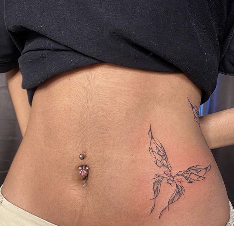 Tattoo Placement Stomach, Lower Ab Tattoo Women, Lower Stomach Tattoos For Women, Tat Placement, Pelvic Tattoos, Lower Belly Tattoos, Tattoos Aesthetic, Stomach Tattoos Women, Waist Tattoos