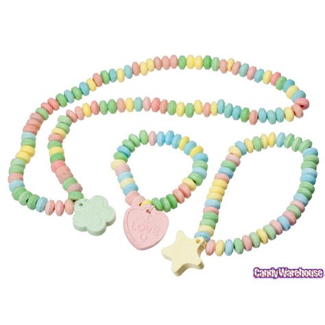 Candy Jewelry Childhood Core, Bulk Candy Store, Online Candy Store, Candy Bracelet, Nostalgia Core, Candy Necklaces, Glitter Iphone Case, Crayon Box, Candy Jewelry