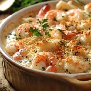 Crab and Shrimp Casserole Recipe - Masters of Kitchen - Recipes Shrimp And Crab Casserole, Crab And Shrimp Recipe, Shrimp Bake, Shrimp Casserole Recipes, Finding Emo, Crab Casserole, Sea Food Salad, Cheesy Shrimp, Seafood Casserole Recipes