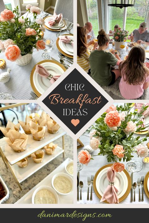 Affordable and chic Mother's Day brunch ideas that won't break that bank, but will still still look SOOO beautiful! Moms Brunch Ideas, Pretty Brunch Ideas, Girls Brunch Ideas At Home, Brunch Decorating Ideas, Pretty Brunch, Breakfast Table Decor, Chic Breakfast, Mom Brunch, Starbucks Egg Bites