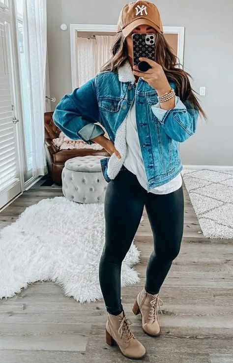 25+ Super Stylish Fall Outfits for Women 2024 - HubPages Oklahoma Outfits, Causal Outfits For Women Winter, Cute Bonfire Outfits, Hockey Mom Outfit Style, Cowgirl Winter Outfits, Cute Casual Outfits For Winter, Nashville Outfits Winter, Cute Winter Outfits For Women, Proposal Outfit