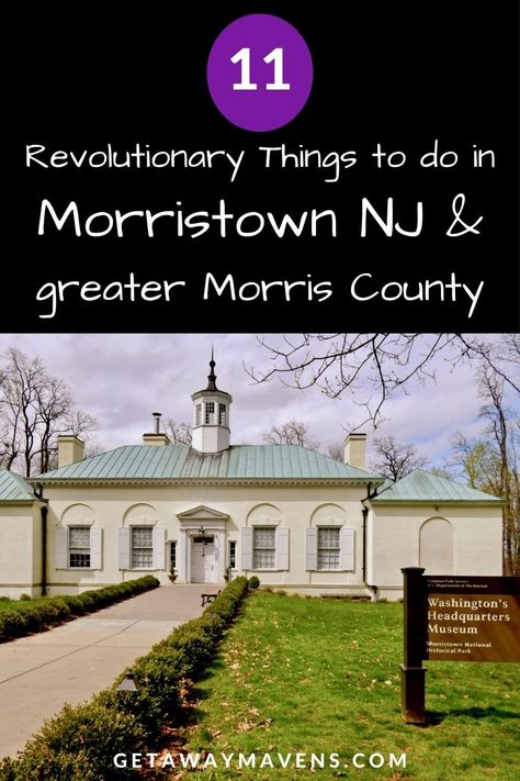 There are revolutionary things to do in Morristown NJ and the surrounding Morris County: All due to the fact that George Washington winter-camped here – twice. It's where Alexander Hamilton fell in love with Elizabeth Schuyler in very freezing conditions. Those sites draw history buffs, for sure. But add a World Class collection of Mechanical Musical Instruments, a Stickley Craftsman Farm, a cool set of restaurants inside a restored mansion, and there you have the perfect NJ Getaway. Elizabeth Schuyler, Washington Winter, Historical Travel, Mansion Tour, Morristown Nj, Best Weekend Getaways, Alexander Hamilton, Winter Camping, Jet Setter