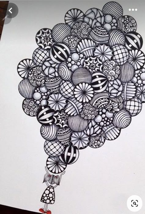 Trin For Trin Tegning, Pattern Zentangle, Drawing Decoration, Easy Pencil Drawing, Easy Zentangle, Arte Doodle, Zen Doodle Patterns, Zentangle Artwork, Doodle Art Journals