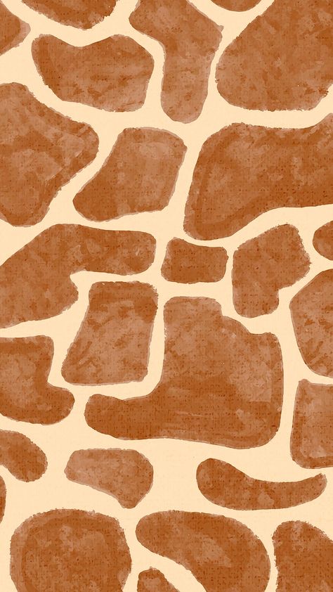 Brown iPhone wallpaper, giraffe print pattern, abstract design | free image by rawpixel.com / Kita Brown Iphone Wallpaper, Giraffe Aesthetic, Wallpaper Giraffe, Safari Background, Animal Sketches Easy, Giraffe Watercolor, Blood Wallpaper, Giraffe Drawing, Animal Print Background