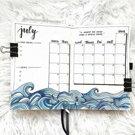 Bullet Journal Layout Ideas, Journal Layout Ideas, Bullet Journal Monthly Spread, Bullet Journal 2020, Bullet Journal 2019, Monthly Overview, Bullet Planner, Bullet Journal Spreads, Bullet Journal Mood