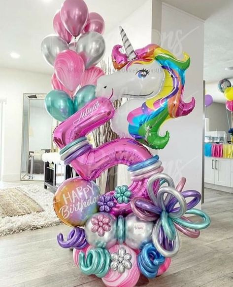 Unicorn Party Balloons, Diy Birthday Gifts For Him, Balloon Bouquet Delivery, Unicorn Birthday Decorations, Balloon Bouquet Diy, Unicorn Birthday Party Decorations, Deco Ballon, Unicorn Themed Birthday Party, Unicorn Balloon