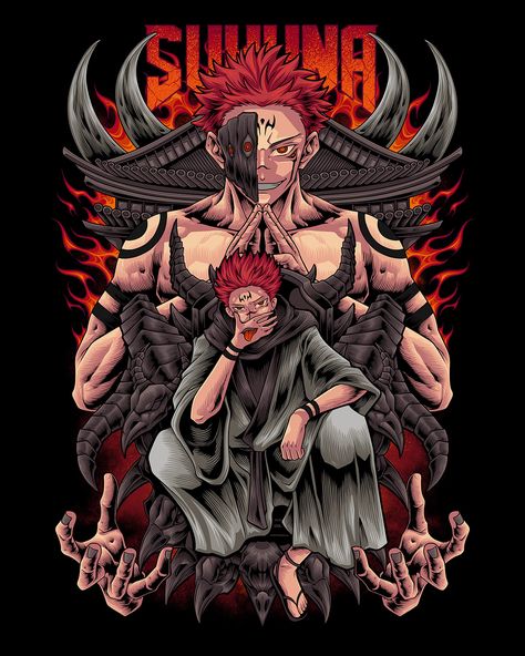 T-Shirt Illustration Series | Behance T Shirts Anime Design, Anime Graphic Design Shirt, Anime Artworks Illustration, Anime For Tshirt Design, Designs For Tshirts Printing, Anime Print T Shirt, Anime Shirt Design Ideas, Anime Prints For Shirts, T Shirt Print Design Graphics Anime